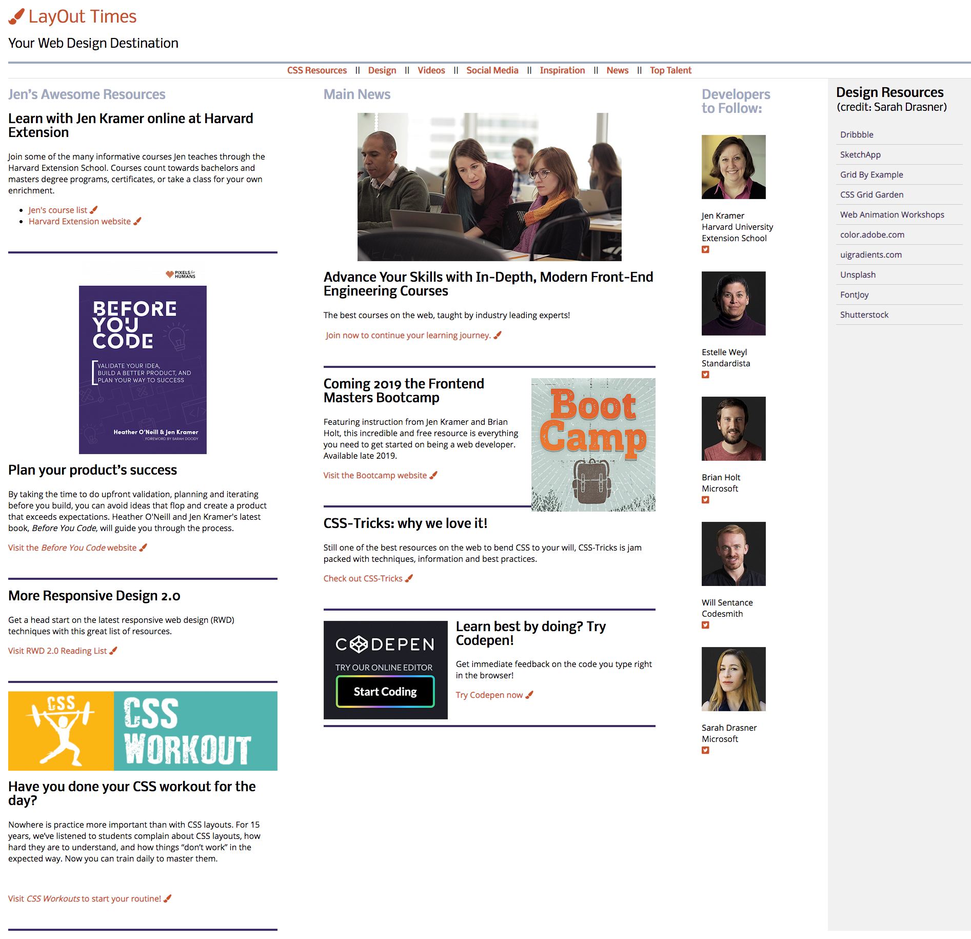 CSS projects course.
